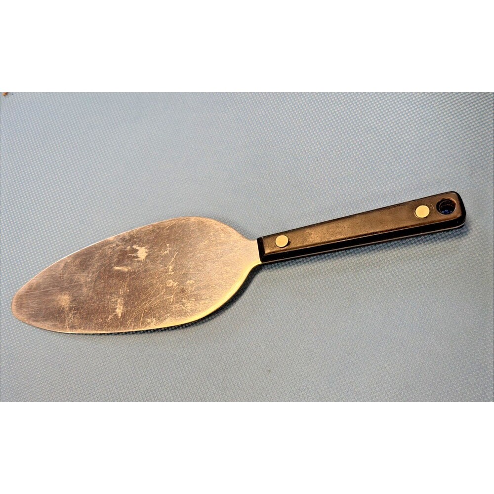 Vintage Flint Stainless Oval Flat Spatula Spreader Cake Pie Server Kitchen Cook